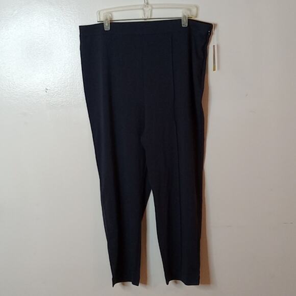 NWT Summersalt Navy high rise size 18 side zipper pants. Career. Minimalist - Picture 1 of 9